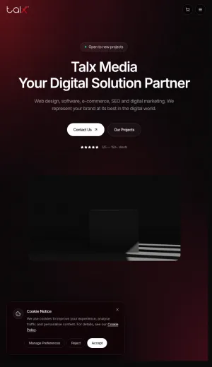 Talx Media Digital Agency for Web Design and Software Development screenshot
