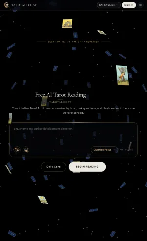 AI Tarot Readings with the Rider-Waite Deck screenshot