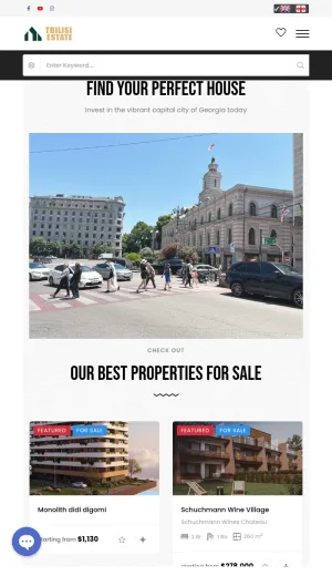 Tbilisi Real Estate Agency for Sales, Rentals and Investment screenshot