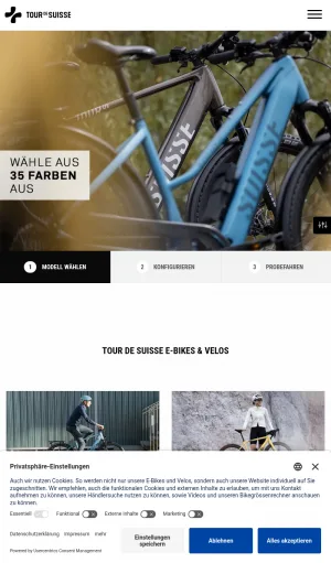 Tour de Suisse Bikes and E-Bikes screenshot