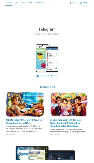 Telegram Secure Messaging Platform screenshot
