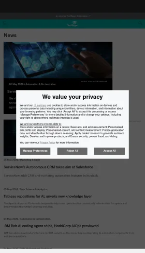TechTarget Enterprise IT News and Expert Guidance screenshot
