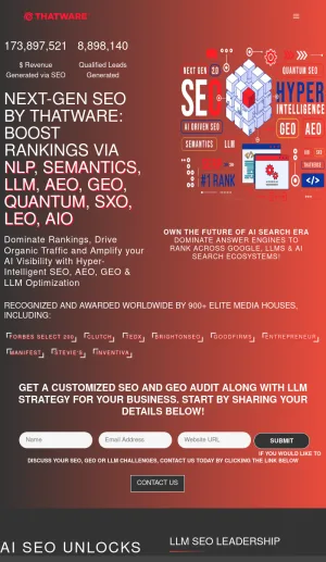 ThatWare AI Search SEO and Digital Marketing Agency screenshot