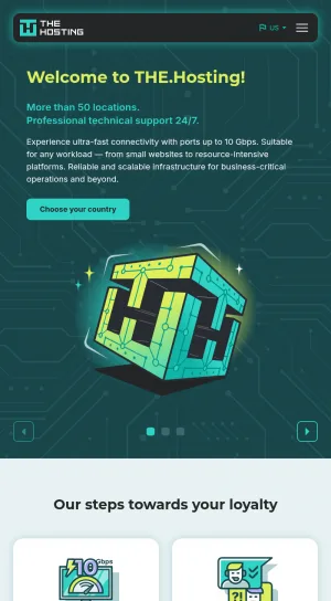 Server Rental and Web Hosting Services screenshot
