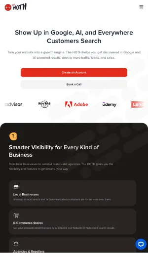 The HOTH SEO and Digital Marketing Services screenshot