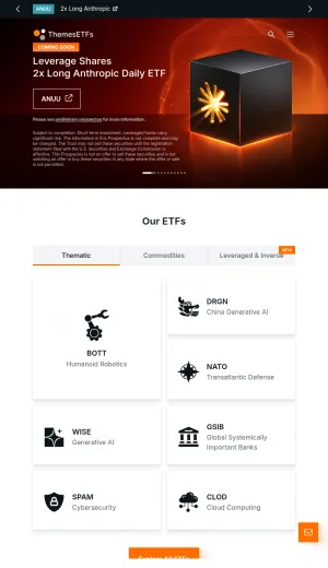 Themes ETFs: Thematic Exchange Traded Fund Investing screenshot