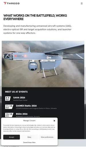 Threod Systems Defense Technology for UAS and Launchers screenshot