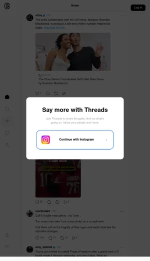 Threads Social Networking for Short Text Posts screenshot