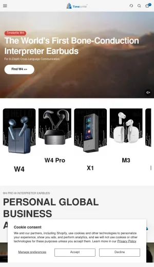 Timekettle AI Translation Earbuds and Voice Translators screenshot