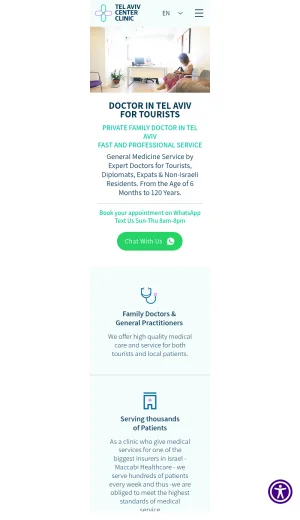 Tel Aviv Center Medical Clinic for Visitors and Expats screenshot