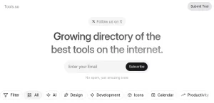 Curated Internet Tools Directory screenshot