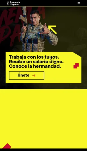 Tormenta Hispana Volunteer Recruitment for Ukraine screenshot