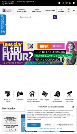 Torrent City Council Municipal Services and City Information screenshot