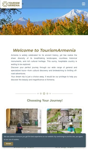 Tourism Armenia Travel Tours and Transfers screenshot