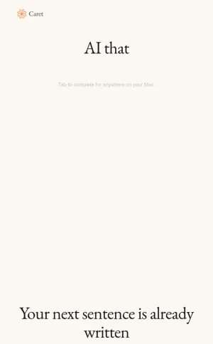 Caret AI Writing Assistant for Mac screenshot