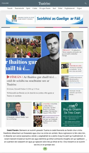Irish Language News and Current Affairs screenshot