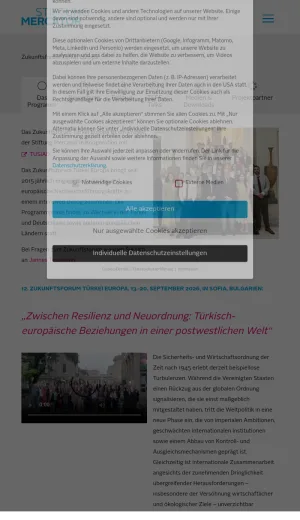 Turkey Europe Future Forum Fellowship and Dialogue Program screenshot