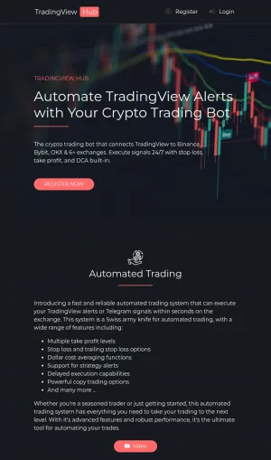 TV Hub Automated Crypto Trading for TradingView and Telegram screenshot