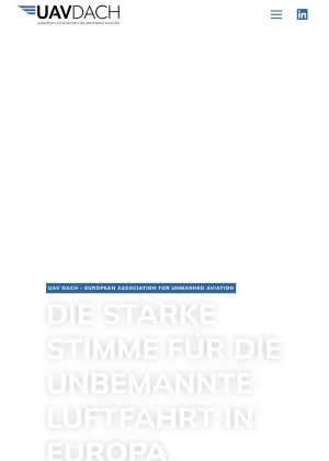 European Drone and Unmanned Aviation Industry Association screenshot