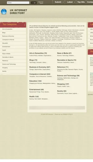 UK Business and Marketing Web Directory screenshot