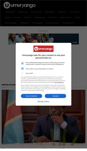 Umuryango News for Rwanda and the Great Lakes Region screenshot