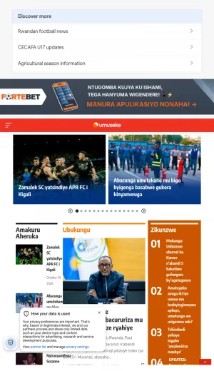 Umuseke Rwanda News and Current Affairs screenshot