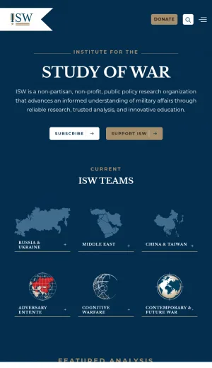 Institute for the Study of War screenshot