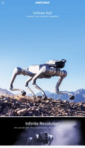 Unitree Robotics - Quadruped and Humanoid Robot Manufacturer screenshot