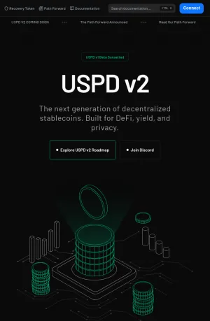 USPD Decentralized Stablecoin Protocol screenshot