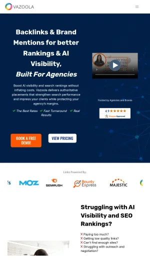 Vazoola Link Building and Off Page SEO Services screenshot