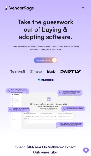 VendorSage SaaS Purchasing and Subscription Management screenshot