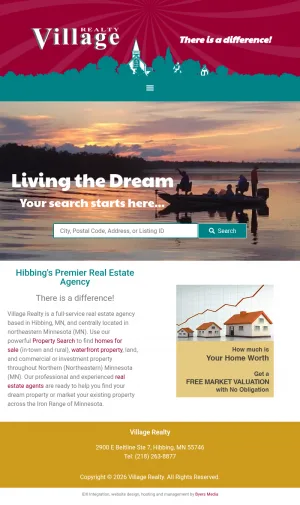 Village Realty Hibbing MN Real Estate Agency screenshot