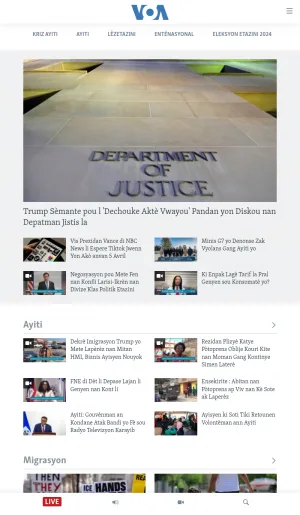 VOA Creole News and Radio from Haiti and the World screenshot