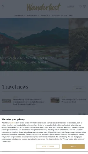 Wanderlust Magazine: Responsible Travel Stories and Guides screenshot