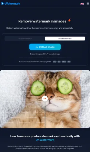 DrWatermark AI Watermark Removal Tool screenshot