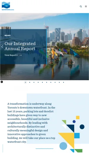 Toronto Waterfront Redevelopment Authority screenshot