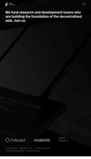 Web3 Foundation for Decentralized Web Technologies screenshot