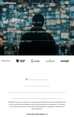 Webqam Groupe - Digital Communication and Web Agency screenshot