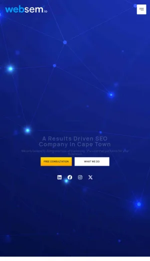Web SEM Cape Town SEO Agency screenshot