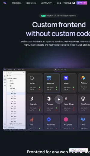 Webstudio Open Source Website Builder screenshot