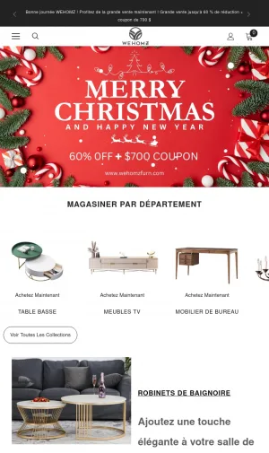 WEHOMZ Modern Furniture and Decor Store screenshot