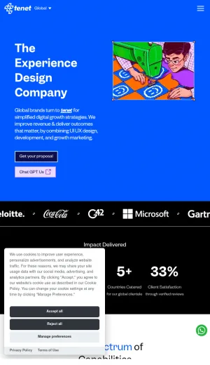 Tenet Digital Design and Growth Agency screenshot