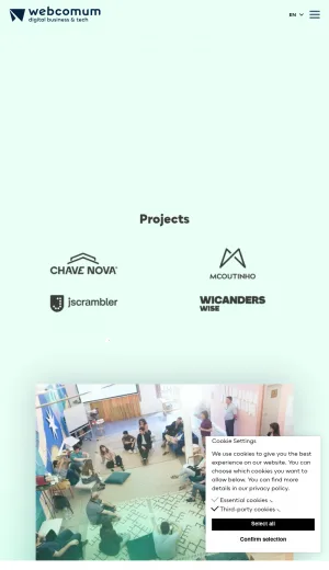 Webcomum Digital Agency in Porto screenshot