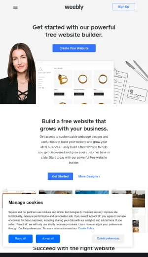 Weebly Free Website Builder for Business, Blogs and Stores screenshot