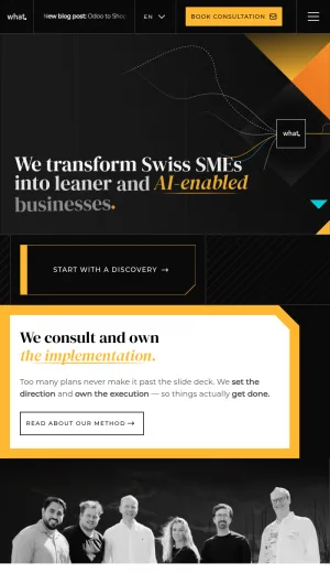 what. AI-Enabled Business Transformation for Swiss SMEs screenshot