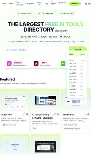 WhatTheAI Directory of AI Tools and Resources screenshot