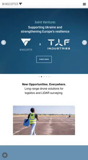 Wingcopter Long-Range Drone Solutions for Logistics and Surveying screenshot