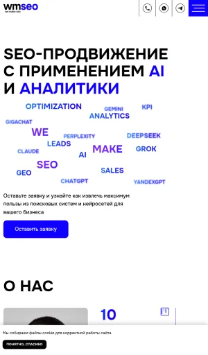 WE MAKE SEO Agency for AI-Driven Website Promotion screenshot