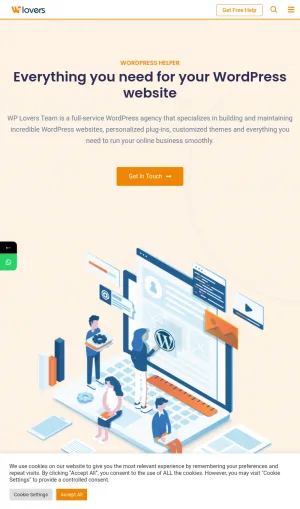 WP Lovers WordPress Support and Resources screenshot