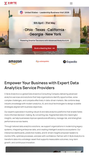 X-Byte Analytics Consulting for Data, BI, and AI screenshot